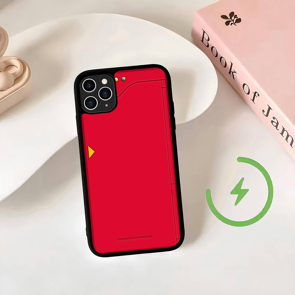 Чехол для телефона Pokedex Alt с магнитной зарядкой для iPhone 17 16 14 13 12 11 15 Pro Max Для Magsafe Беспроводной