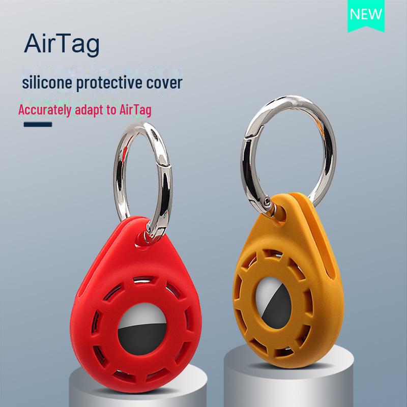 Waterdrop Multicolor Silicone AirTag Protective Cover with Hanging Buckle