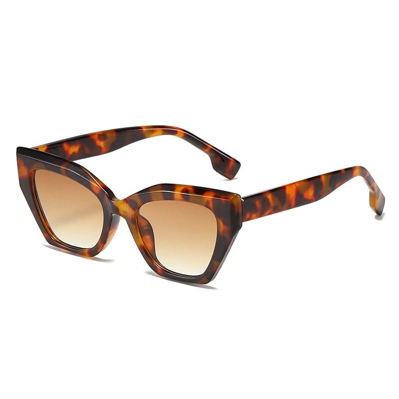 SHAUNA Ретро кошачий глаз женские роскошные солнцезащитные очки модный брендовый дизайнер многоугольные очки мужские оттенки UV400 градиентные солнцезащитные очки