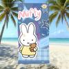 Miffy Rabbit Beach Towel Microfiber Quick Drying Absorbent Cartoon Printed Seaside Resort Bath Towel