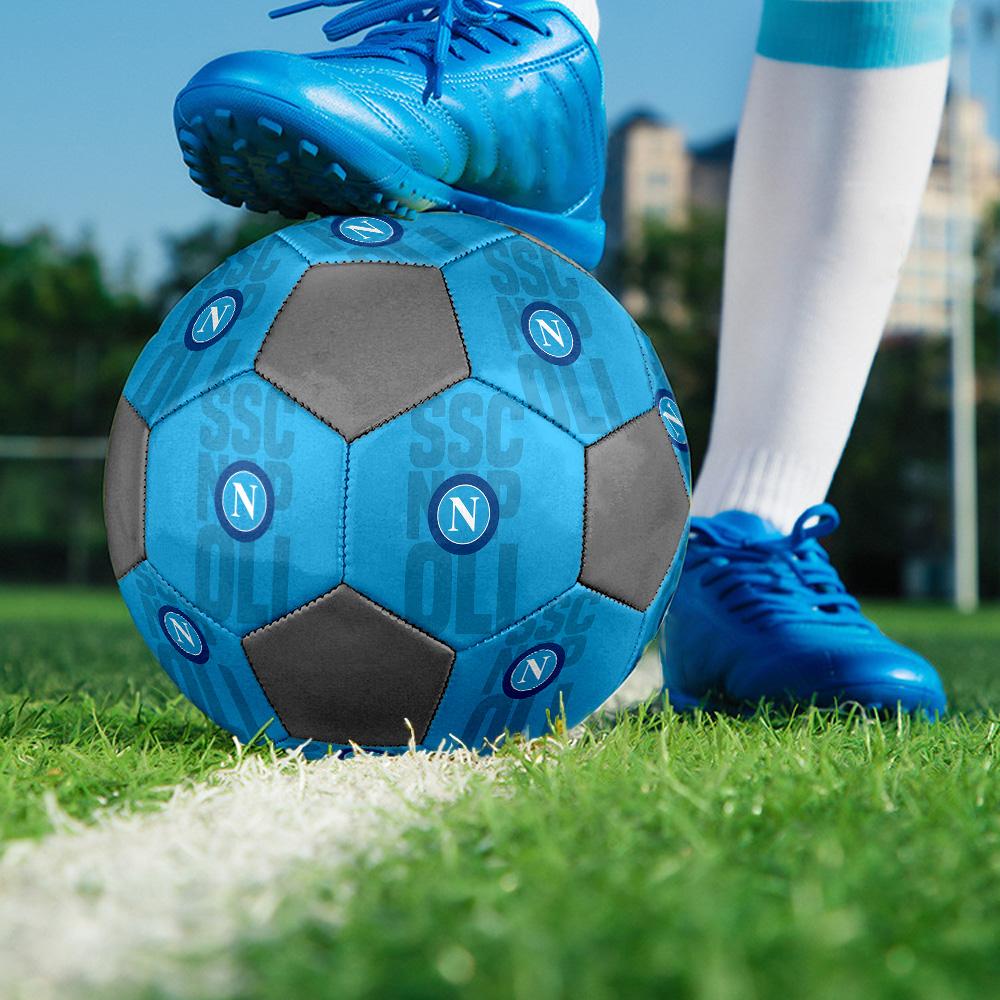 Футбольный клуб SSC Napoli Внутренний Размер 5 Футбольный Мяч Разноцветный Машинная Строчка ПВХ Готов к Соревнованиям Прочный Высокоэластичный