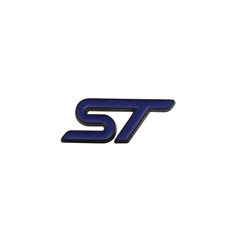 Car Styling ST for Steering Wheel  Car Fender Side Trunk Nameplate Decal Emblem Badge Sticker
