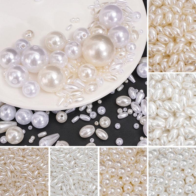 50-100 шт. ABS Pearl Water Drop Shape Scattered Бусины DIY Браслеты Ожерелья Изготовление ювелирных изделий