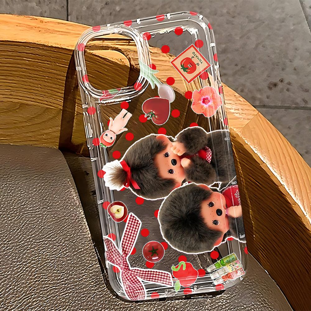 Cute M-Monchhichis Phone Case for Samsung Galaxy S25 S24 S23 S22 S21 S20 S10 Note20 Note10 FE Ultra Plus 4G 5G Clear