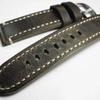 Watchband 18 19 20 21 22 24mm Retro Grey Handmade Wrist Band First-Rate Cowhide Leather Watchband Bracelet Men Straps GENUINE LEATHER Belt