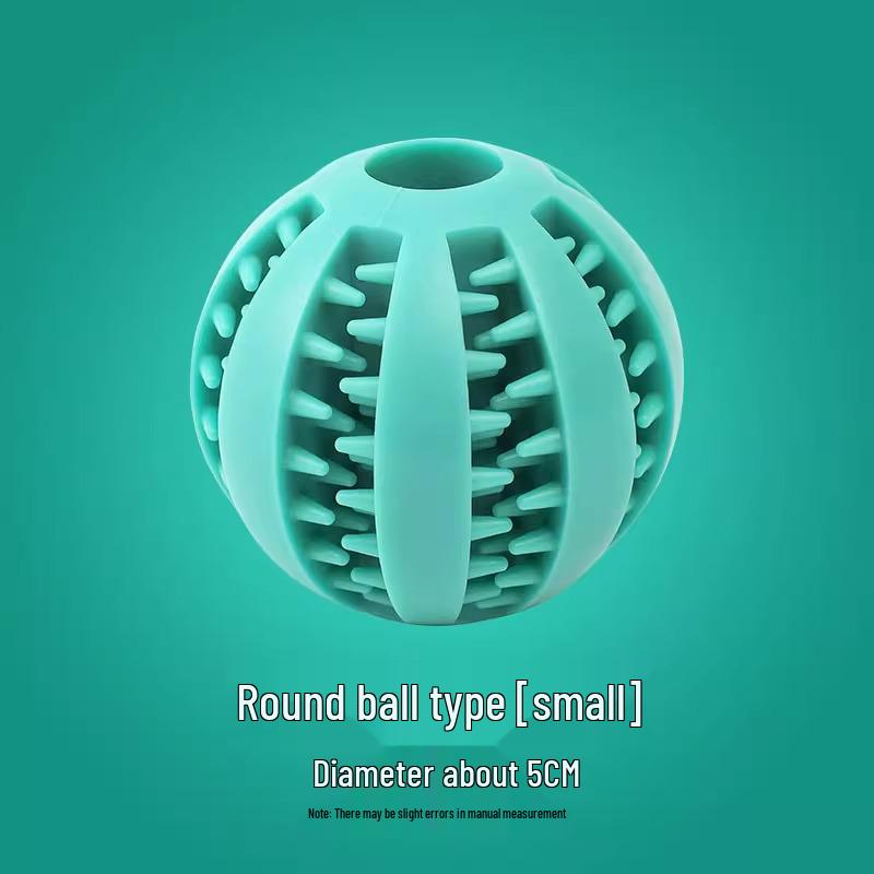 Pet Boredom Relief Rubber Molar Ball - Bite-Resistant Dog Toy for Teeth Cleaning and Energy Consumption (Small/Medium/Large, with Sound)