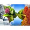 Новый 5D DIY алмазная живопись четыре сезона пейзажи Алмазная вышивка крестиком полная круглая дрель домашний декор ручной подарок