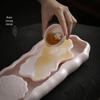 Элегантный керамический чайный поднос из белого нефрита