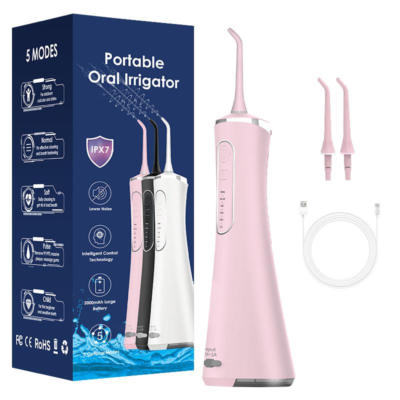 Бытовой ручной электрический ополаскиватель для зубов, портативный ополаскиватель для полости рта, большой резервуар для воды, щетка для чистки зубов с помощью водной нити