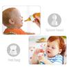 2 In 1 Baby Silicone Nipple Fresh Food  Feeding Bottles Nibbler Learn Feeding Drinking Water Straw Handle Baby Food Feeder Set