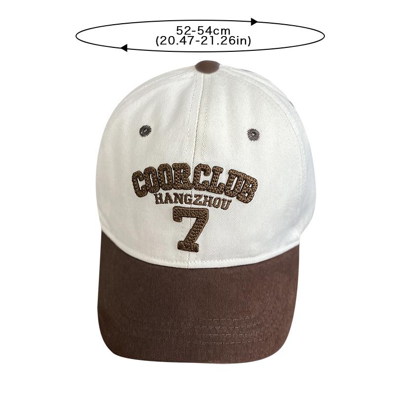 Fashion Patchwork Kids Baseball Cap Embroidered Letter Children Peaked Cap 3-8Years Boy Girl Duck Tongue Hat Baby Sunshade Visors