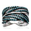 Silver Ring 'Navajos' Turquoise (rhodium) - 11 Mm