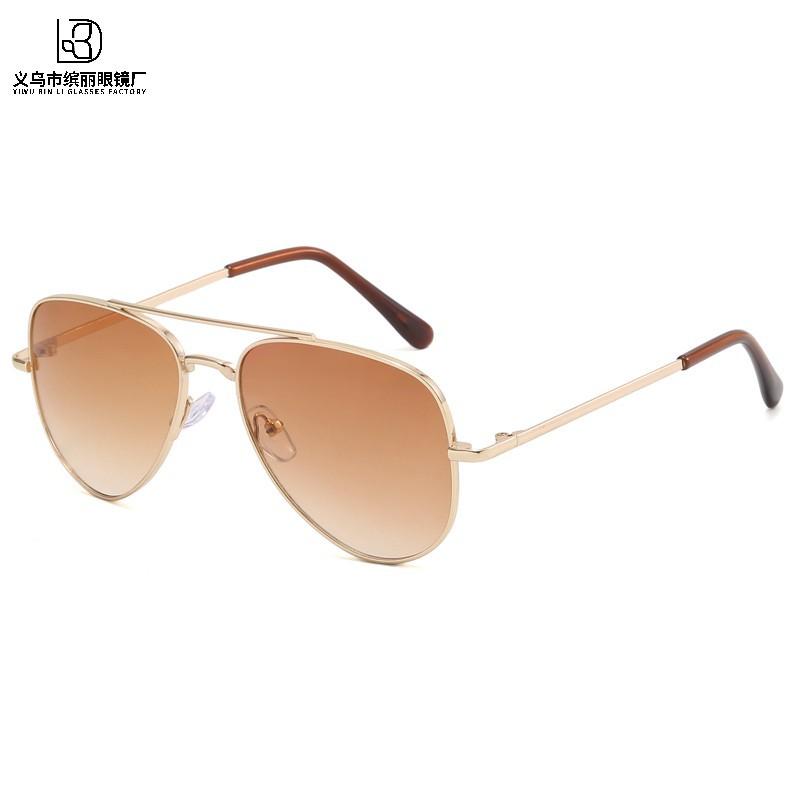 Прямая поставка, Металлические детские солнцезащитные очки Детские классические очки-жабы Носить очки Солнцезащитные очки Тренд