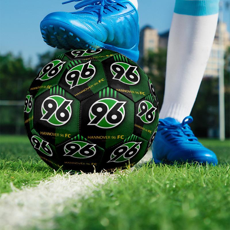 Hannover 96 Football Print Size 5 Soccer Ball, PU Wear Resistant Football for Match Training and Daily Practice, Birthday Gift for Soccer Fans