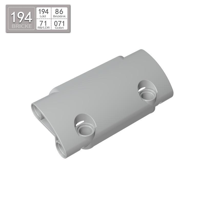 BRICKE Brick 7x3 Technic Panel - Compatible with Lego 24119, Ideal for Educational DIY Projects