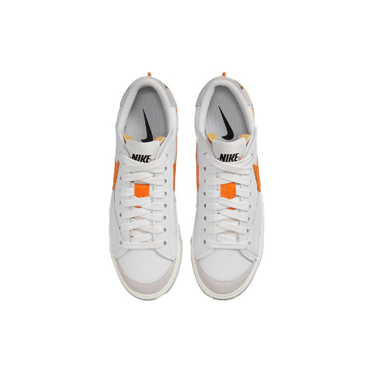 Nike Blazer Low 77 Jumbo White Alpha Orange Мужские кроссовки Grey-Fog Sail DN2158-100