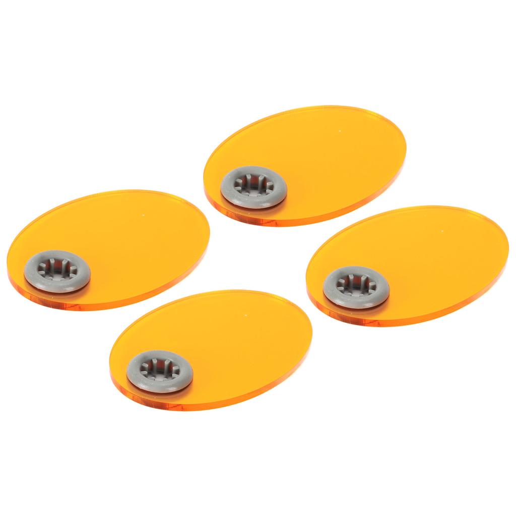 10pcs Dental Light Curing Shield Elliptical Shape Eye Protective Light Blocking Dental Light Curing
