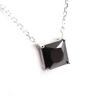 [G1226] - Black 'Essentiel' Silver Necklace