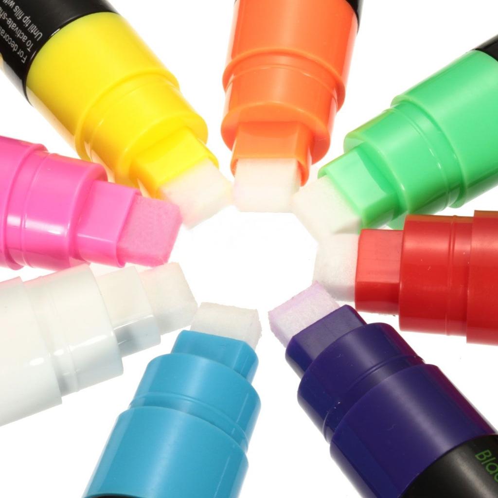 8 шт. 10 мм новый флуоресцентный маркер светодиодный доска для письма ручка мел маркер ручки