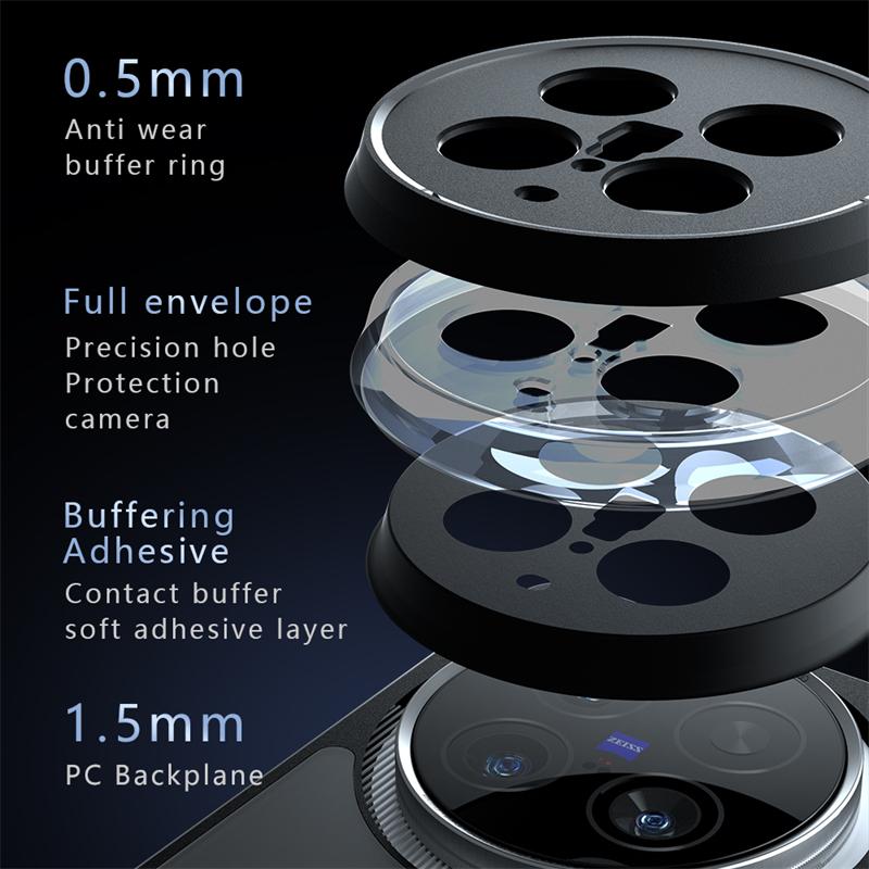 Полупрозрачный матовый чехол для Vivo X200 Ultra Противоударная матовая задняя крышка из ПК Чехол для Vivo X200 Ultra X200 Pro Для чехла Vivo X200 Ultra