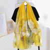 Soft Yarn Large Yarn Scarf Thin Scarf Scarf Fashionable and Versatile Large Scarf Shawl Sun Protection Beach Towel
