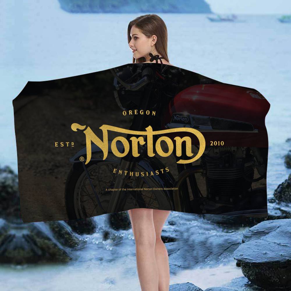 N-NORTONS Мотоциклетные Большие Микрофибровые Пляжные Полотенца Быстросохнущие Полотенца Песчаные Пляжные Полотенца Полотенце для Бассейна Для Путешествий Бассейн Йога