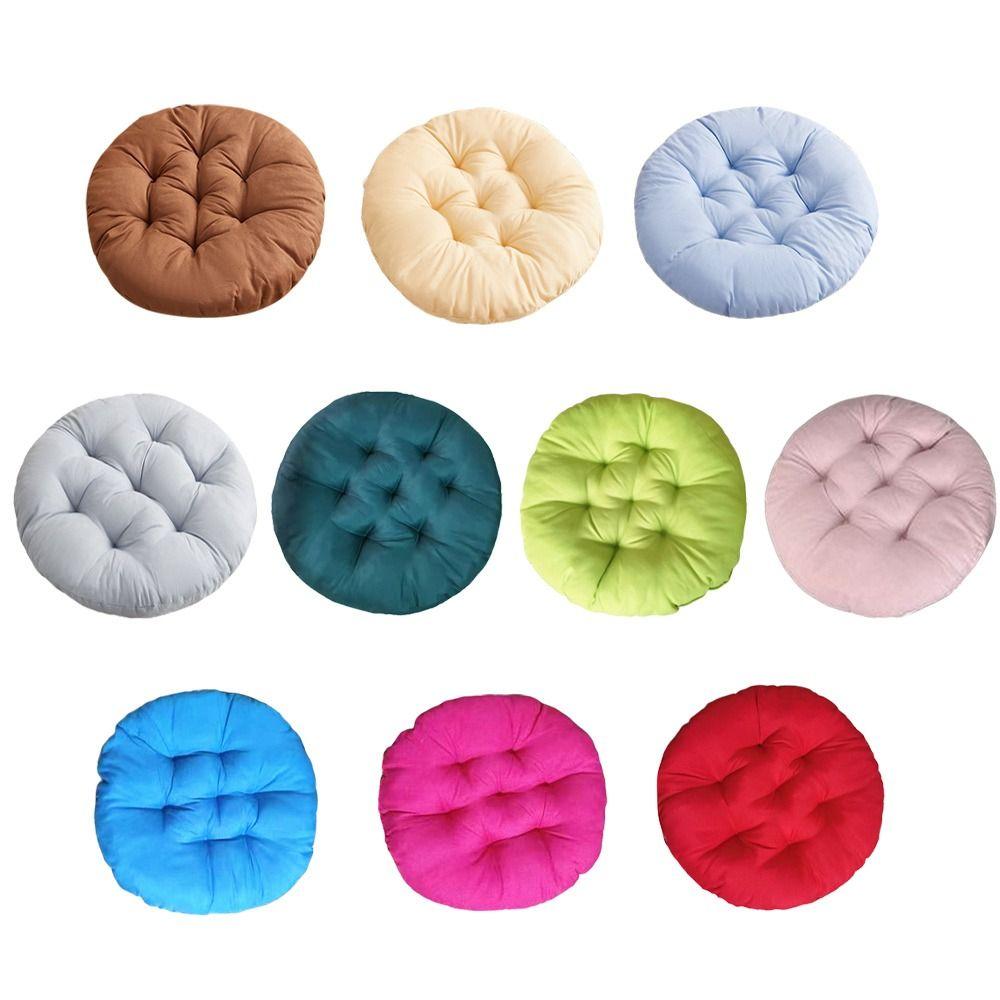 Однотонная подушка для стула Подушка для сна Круглая подушка Модный круглый коврик Зима