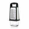 Four-Sided Multi-Function Grater, Etched Box, Grater/Zester with Storage Container, Black