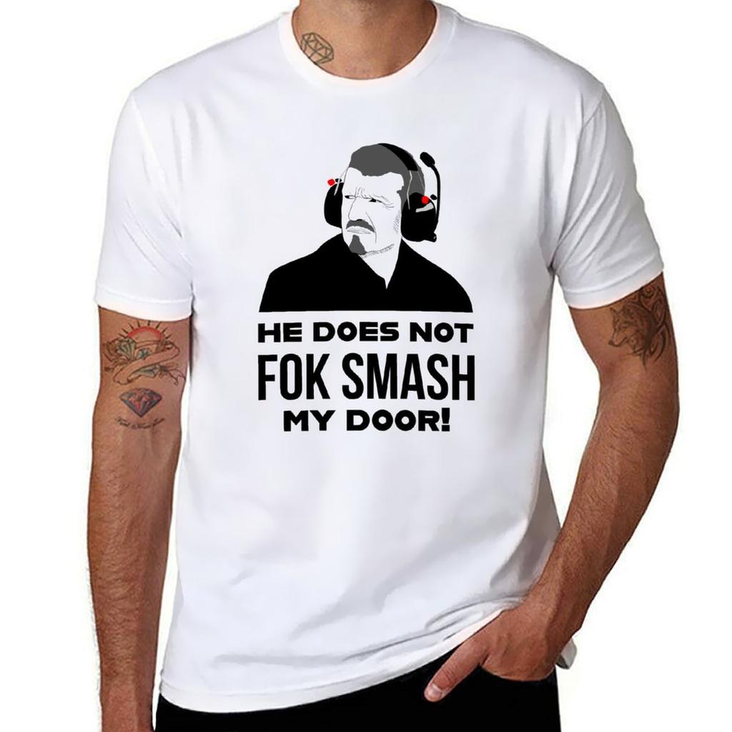 Gunther Steiner fok smash door TShirt Simple Line Art Print Tee