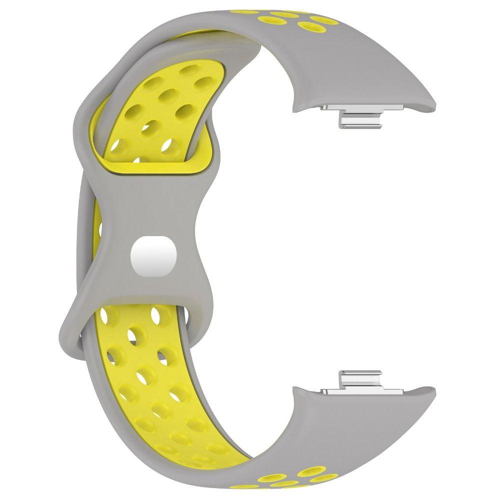 Двухцветный силиконовый ремешок, дышащий ремешок для часов, новый браслет для умных часов Xiaomi Band 8 Pro