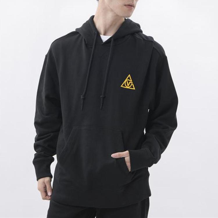 Vans Толстовка с капюшоном с принтом букв и боковой молнией, мужская толстовка с капюшоном, черная VN0A4UR1BLK