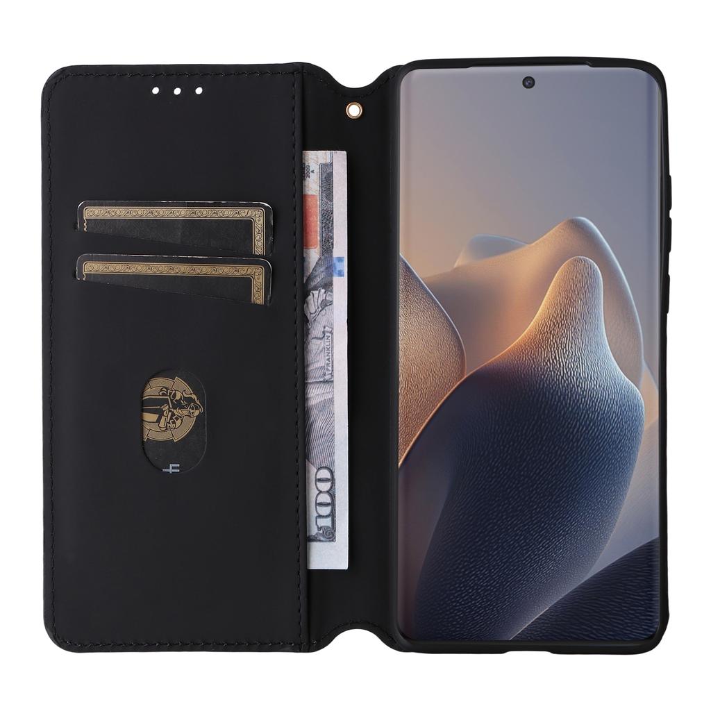 Leather Case for Motorola Edge 60 5G/60 Fusion 5G Wallet Rhombus Imprinted Phone Cover