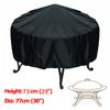 30” Waterproof Patio Fire Pit Cover Round Dustproof Grill BBQ Cover Outdoor Yard