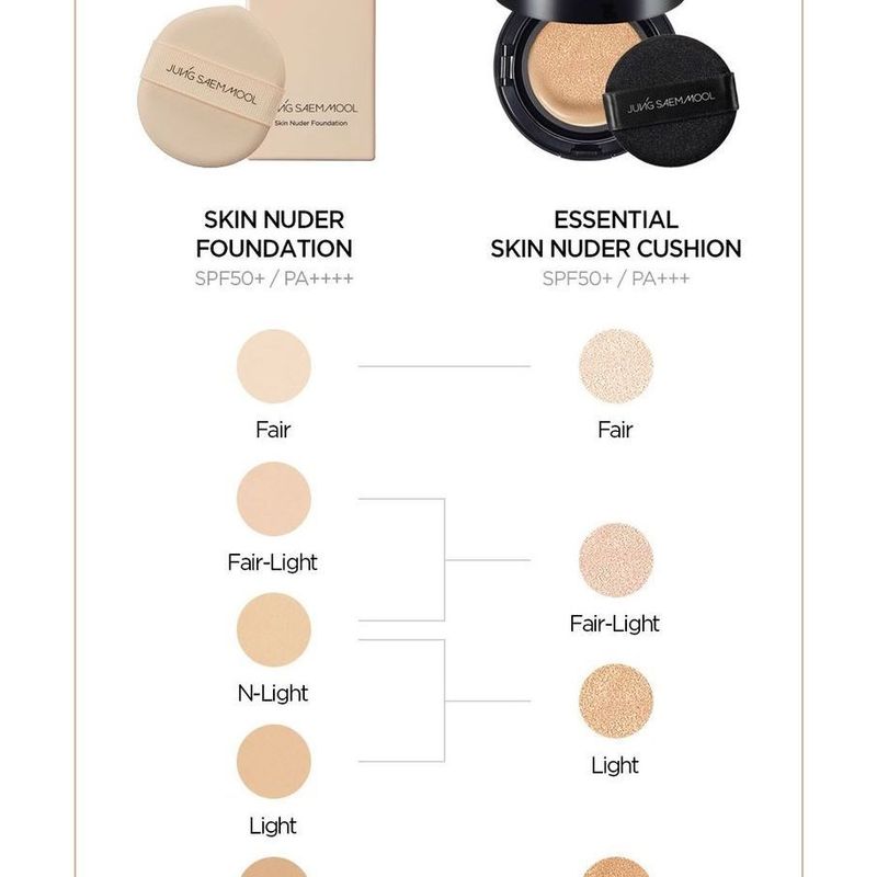JUNG SAEM MOOL - Тональная основа Skin Nuder - 6 оттенков