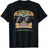 Крутой автобус в солнечных очках, футболка для вечеринки в школьном автобусе