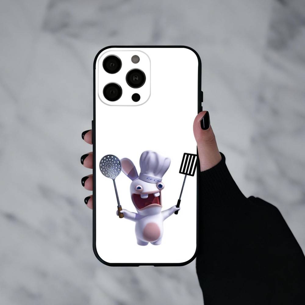 R-Rayman Raving-G R-Rabbids Чехол для телефона для iPhone 17pro, 16,15,14,13,12,11 X XR Plus, Другие Мягкий черный чехол