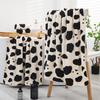 Bath Towel Ultra Soft Cartoon Cow Print Design Strong Water Absorbent Lightweight Quick-drying Towel