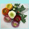 Camellia Flower Artificial 2 Stems 50cm Wedding Table Home Decoration Prop Photo