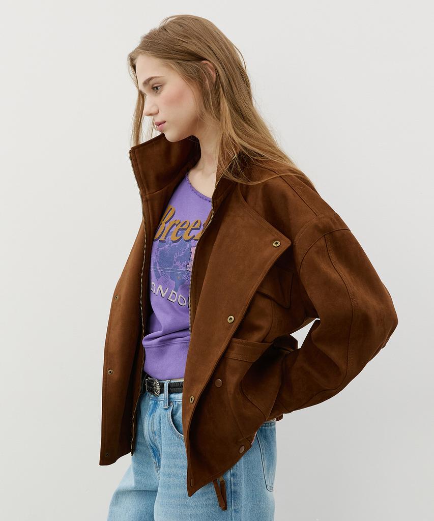 Citybreeze Suede Utility Jumper_Brown