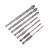 Four-Flute Sawtooth Eccentric Drill Bit Professional Carpentry Tools For Glass Ceramic Concrete Brick Metal Drill Bit Set