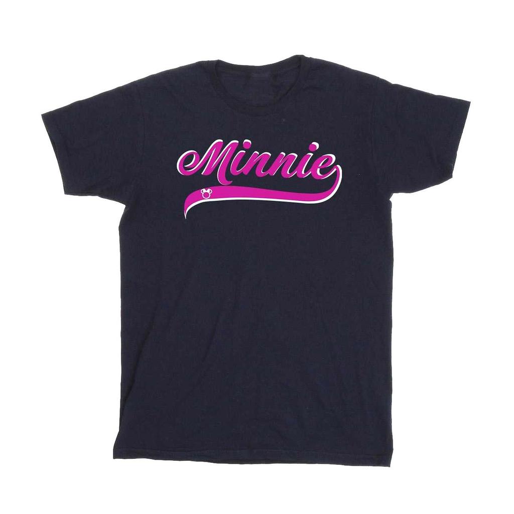 Disney Mens Minnie Mouse Logo T-Shirt