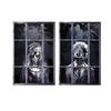 2-Piece Halloween Zombie Ghost Decor Bloody Window Scary Backdrop Outdoor Horror Hanging Cloth Spooky Party Supplies