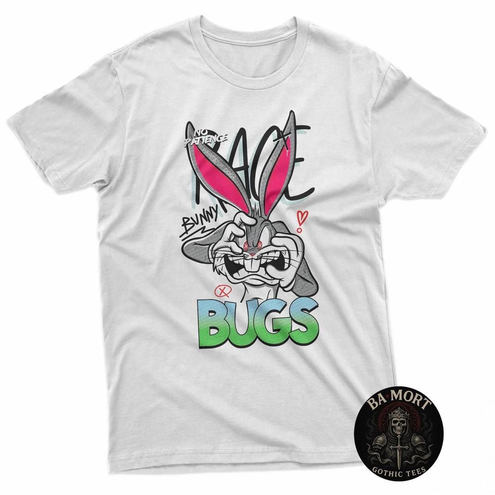 Mad Rabbit Retro Cartoon Graphic Tee TShirt Unisex T-Shirt