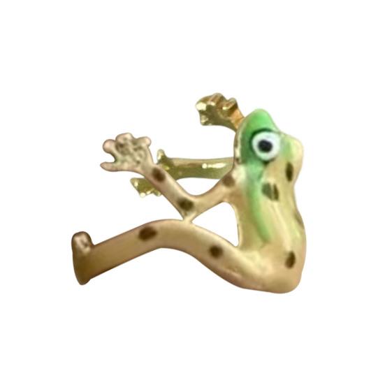 Набор колец в форме лягушки 1/3 шт. Сплав с гальваническим покрытием Кольцо на палец Фестивали Вечеринки Свидания Посиделки Аксессуары