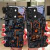 Схема расположения компонентов для OnePlus Nord 3 5 6T 7 Pro 8 12 10T Reno8 Lite 5G 10R Nord N30 Чехол для телефона из закаленного стекла с твердой оболочкой Черный