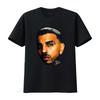 Streetwear Rauw Alejandro Realistic Portrait Cool Hip Hop Print T Shirt Vintage Washed Homme Slightly Versatile
