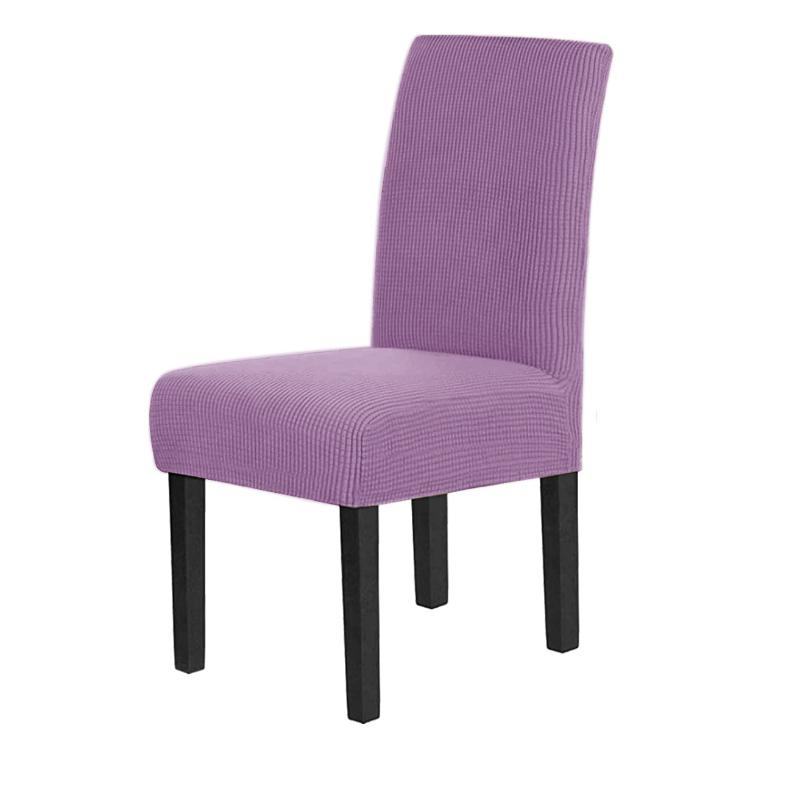 Thick Textured Checkered Stretch Dining Chair Covers Parsons Chair Slipcover Protectors