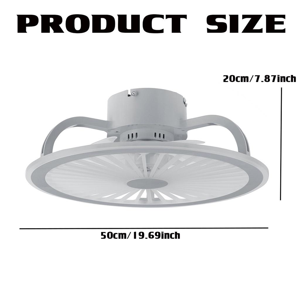 Современный светодиодный потолочный вентилятор со световым приложением и пультом дистанционного управления, бесшумный, 3-х ветровой, регулируемый по скорости, затемняемый потолочный светильник для гостиной