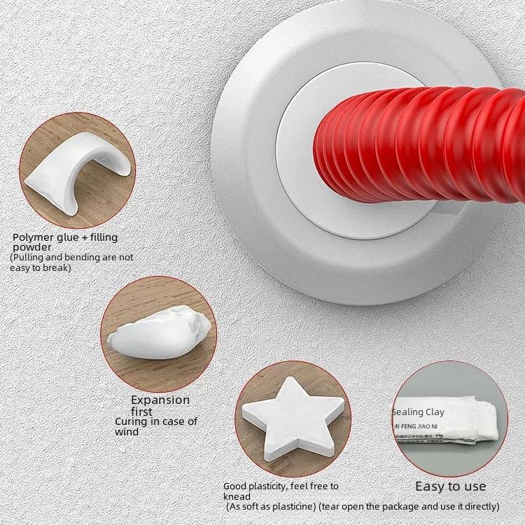 Водостойкий огнестойкий герметик для отверстий в системах кондиционирования и канализации