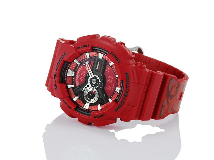 Casio Мужские кварцевые часы с цифровым дисплеем, водонепроницаемые до 200 м, ударопрочные, из смолы GMA-S110F-4A